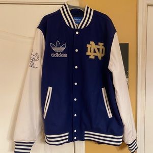 NEVER WORN ADIDAS Notre Dame Irish jacket